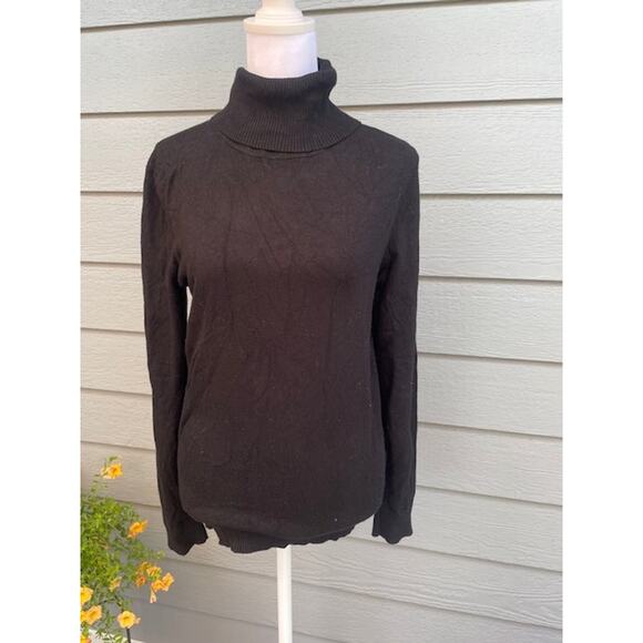 Calvin Klein Women‎ Size Medium Black Turtleneck Sweater - Picture 1 of 6